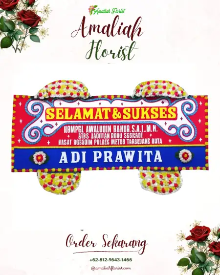 Papan Bunga Ucapan Selamat Sribhawono